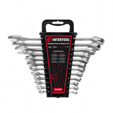 Набор ключей рожково-накидных 12 шт Intertool HT-1203